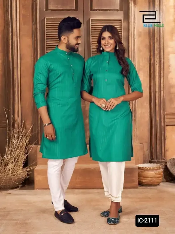 Fancy Designer Kurti Kurti Combo For Ladies And Men Partywear Festival Wear Couple Kurtis With Quality